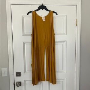 Zadie Bs Mustard Yellow Sleeveless Cardigan